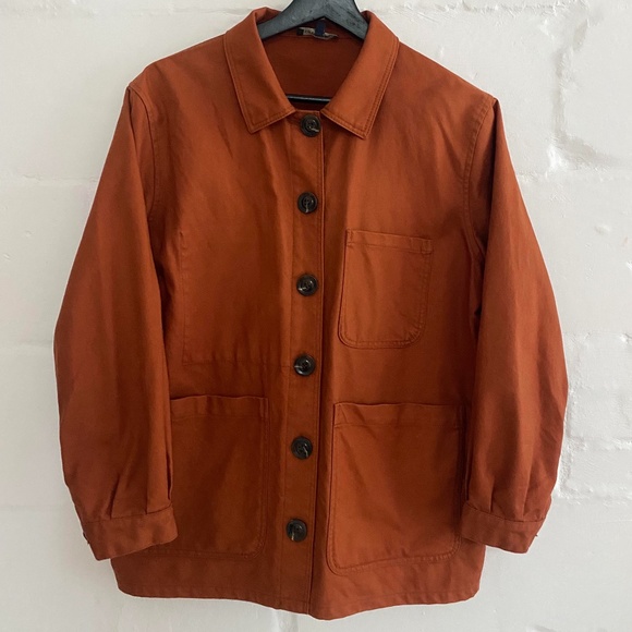 soeur Jackets & Blazers - SOEUR chore jacket in Rust/Terracotta